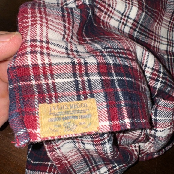 JACHS: Mens Fashionable Heavy Button Up Flannel Shirt: Large: GUC - Picture 5 of 5
